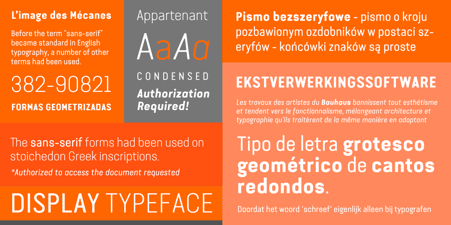 Van Condensed Italic Font preview